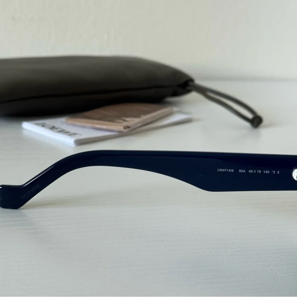 NWT Loewe Crystal Sunglasses LW4114IS 90A Navy Blue | Swarovski | Authentic